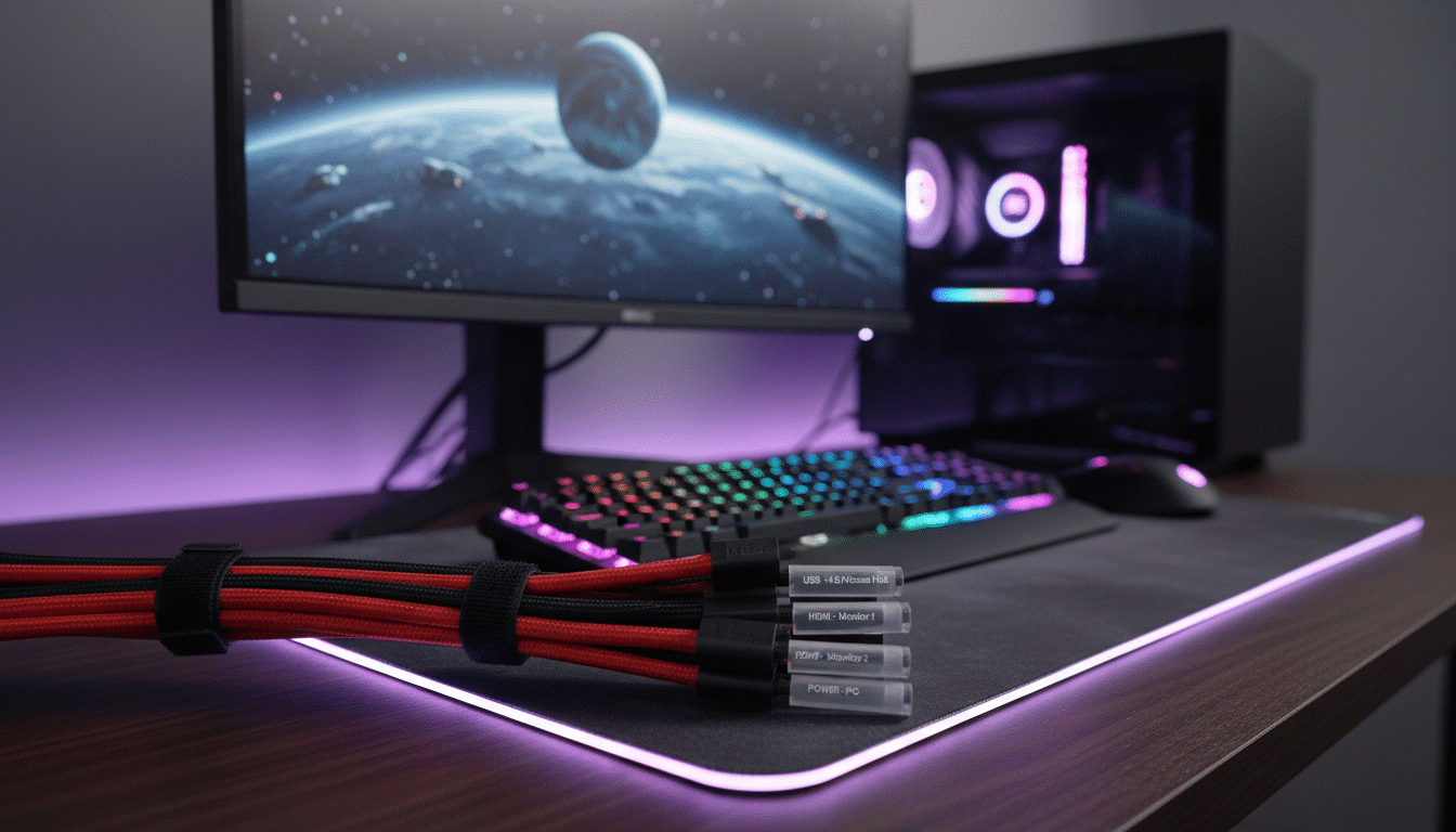kabel für gaming setup