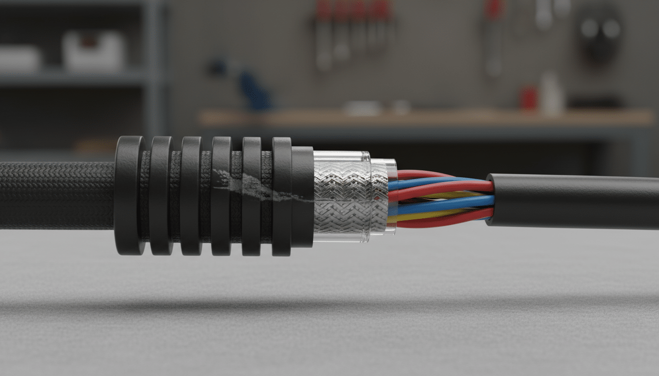 kabel mit knickschutz
